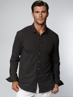 Cinqo 'Single Shot' Long Sleeve Shirt | Black