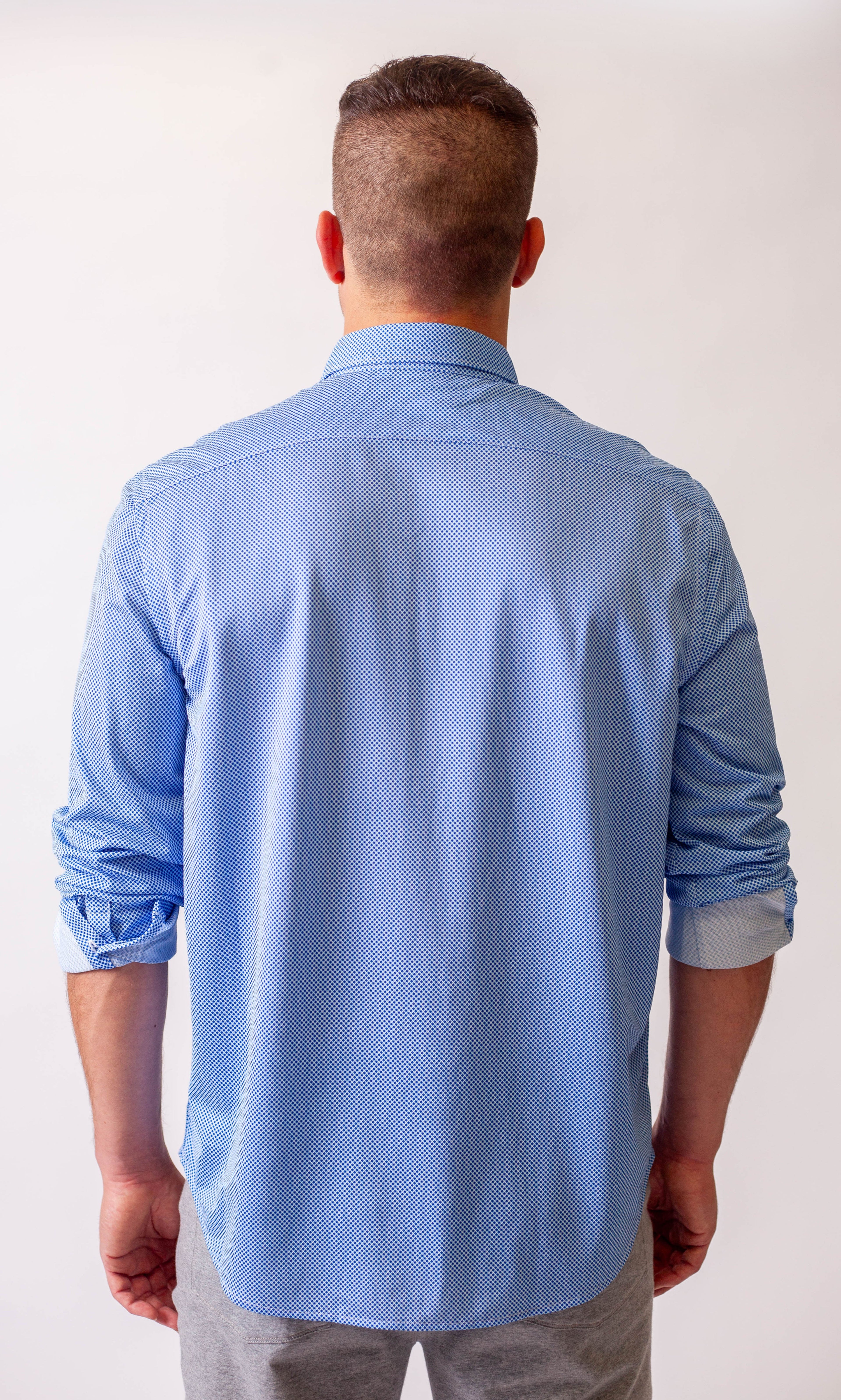Studio Dot Long Sleeve Tech Shirt | Blue