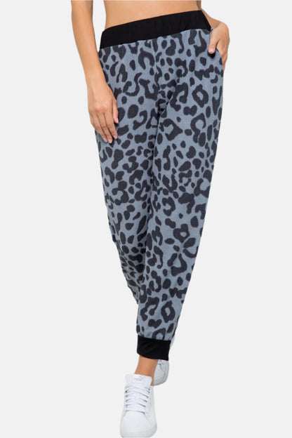 Leopard Contrast Sweatpants