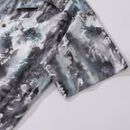 Designer Hawaiian Shirt Chinese Ink Painting 100% Cotton