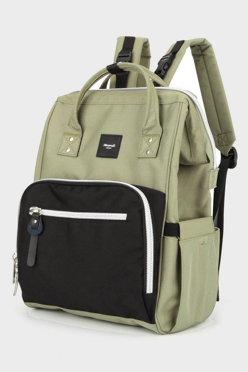 Canvas Backpack Bag with Side Pockets