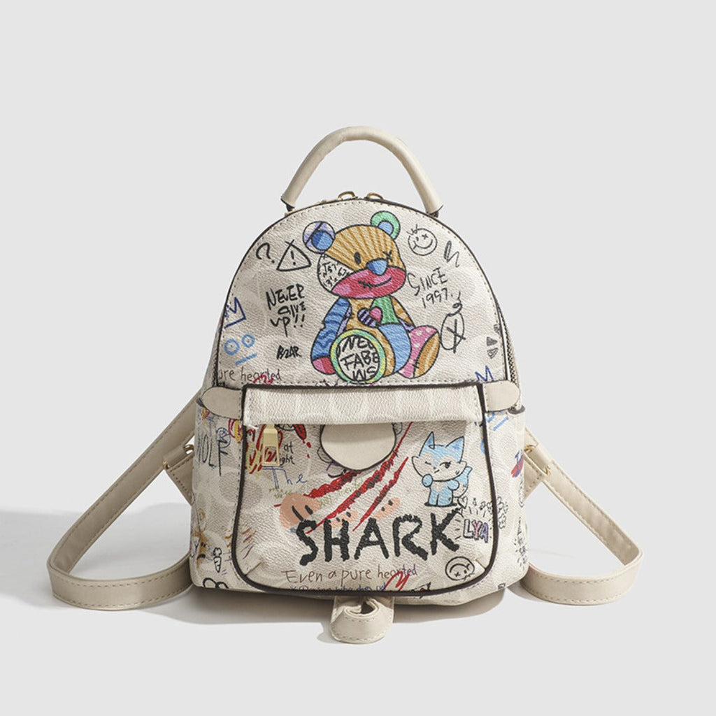 Bear Graffiti Small Backpack