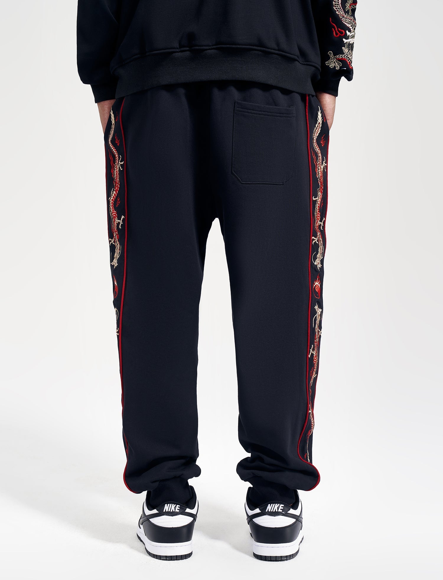 Dragon Embroidery Joggers | KH7061
