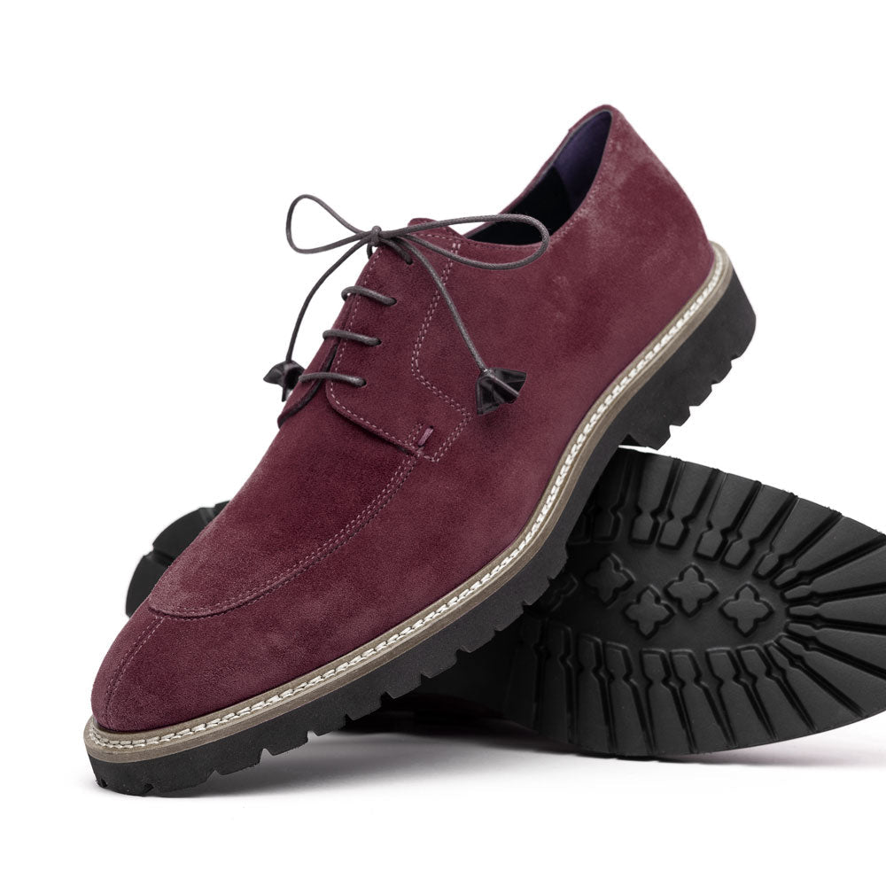 CAMPO Sueded Goatskin Lace-Up | Bordeaux