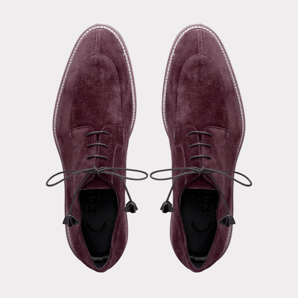 CAMPO Sueded Goatskin Lace-Up | Bordeaux