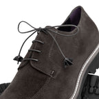 CAMPO Sueded Goatskin Lace-Up | Grey