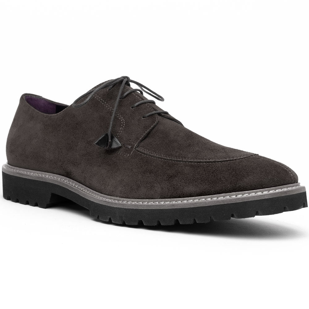 CAMPO Sueded Goatskin Lace-Up | Grey