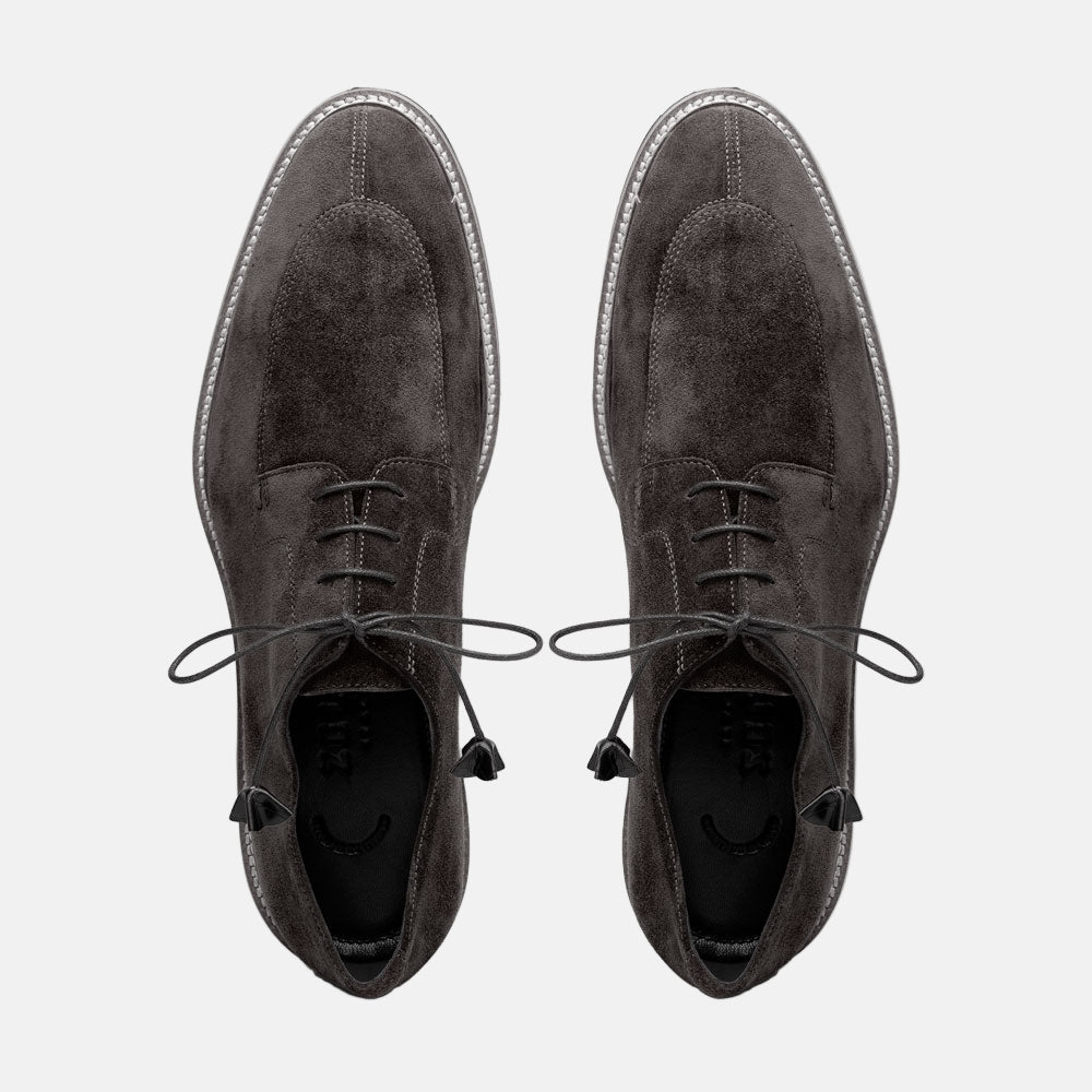 CAMPO Sueded Goatskin Lace-Up | Grey