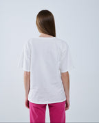 Capri La Dolce Vita White T-Shirt with Graphic Print