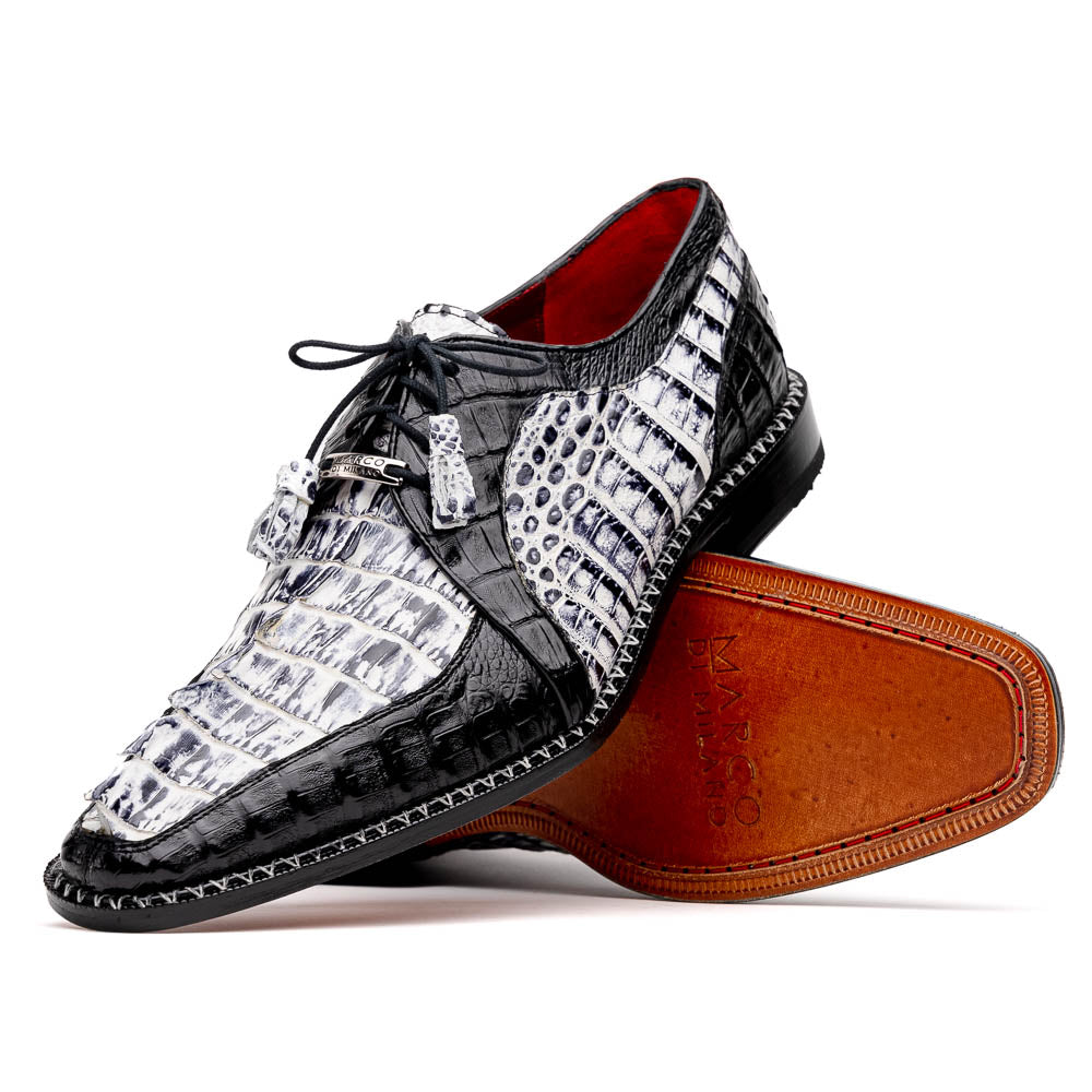 Caribe Derby Shoe | Newspaper & Black