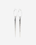 Carmen Shiny Needle Hoop Earrings