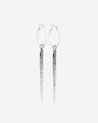 Carmen Shiny Needle Hoop Earrings