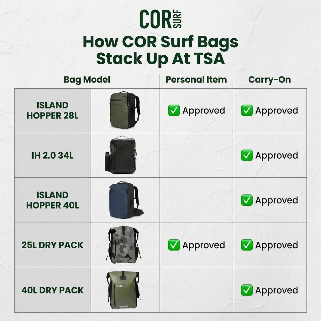 Island Hopper 2.0 Travel Backpack New Matte Black | Lightweight Waterproof 28L & 34L