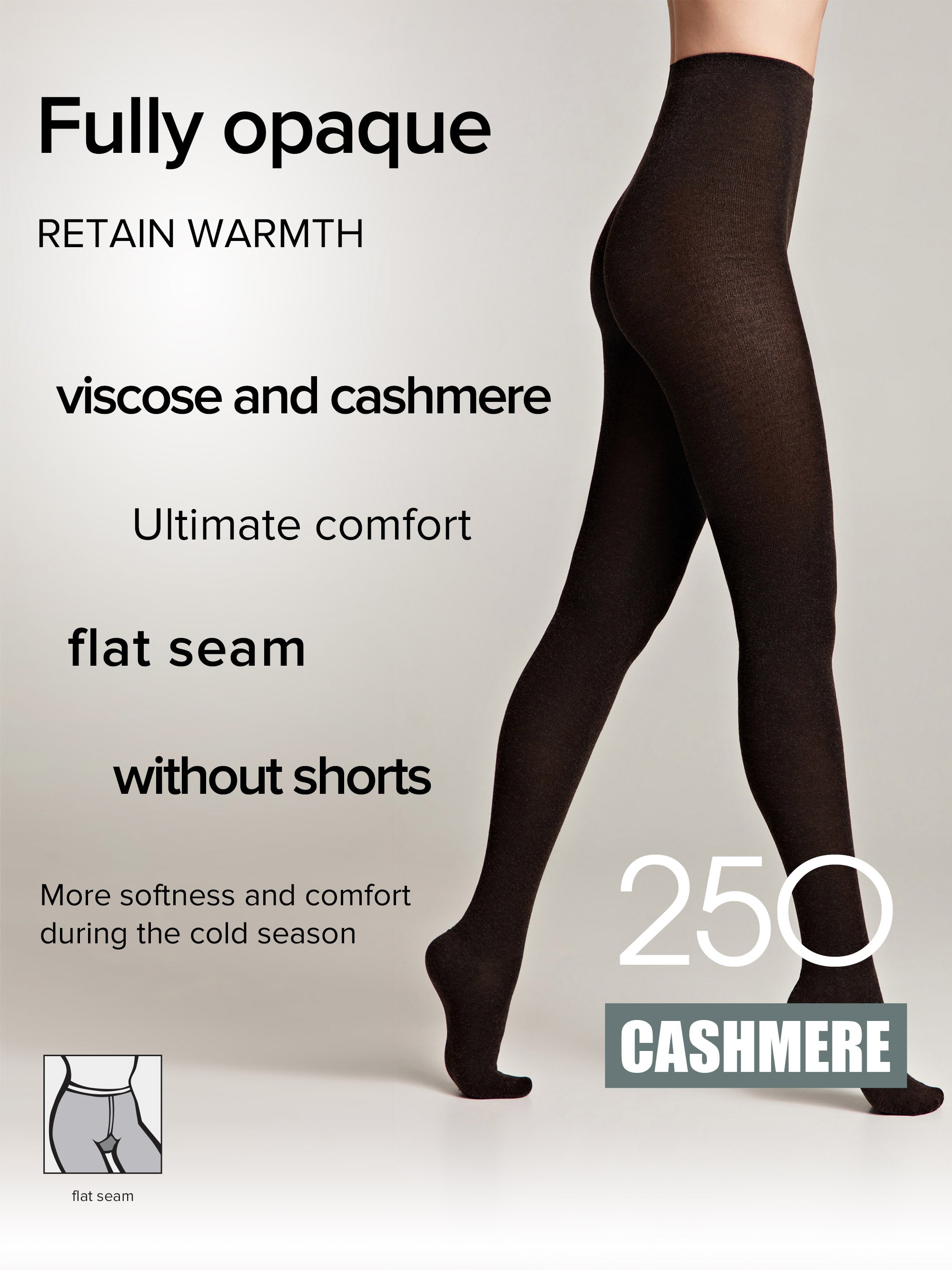 Tights Conte Cashmere Warm Opaque | 250 Den