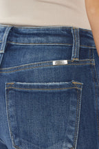 Raw Hem High Waist Cropped Jeans