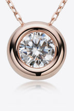 Adored 1 Ct Moissanite 925 Sterling Silver Necklace