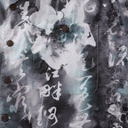 Designer Hawaiian Shirt Chinese Ink Painting 100% Cotton