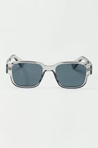 Chunky Square Sunglasses in Crystal Grey