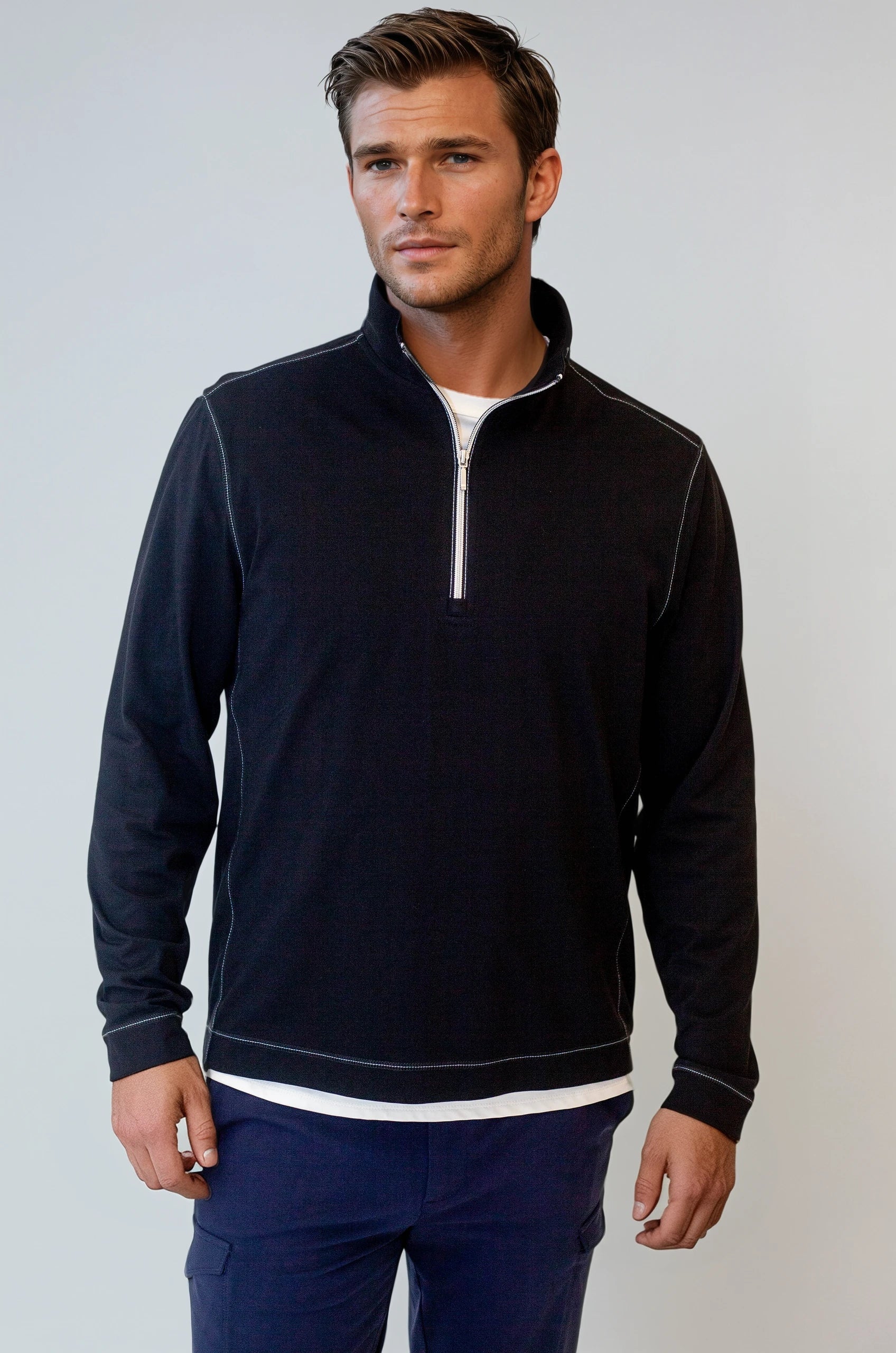 Buki Cinqo Travel Half Zip 2-Pack | Black/White