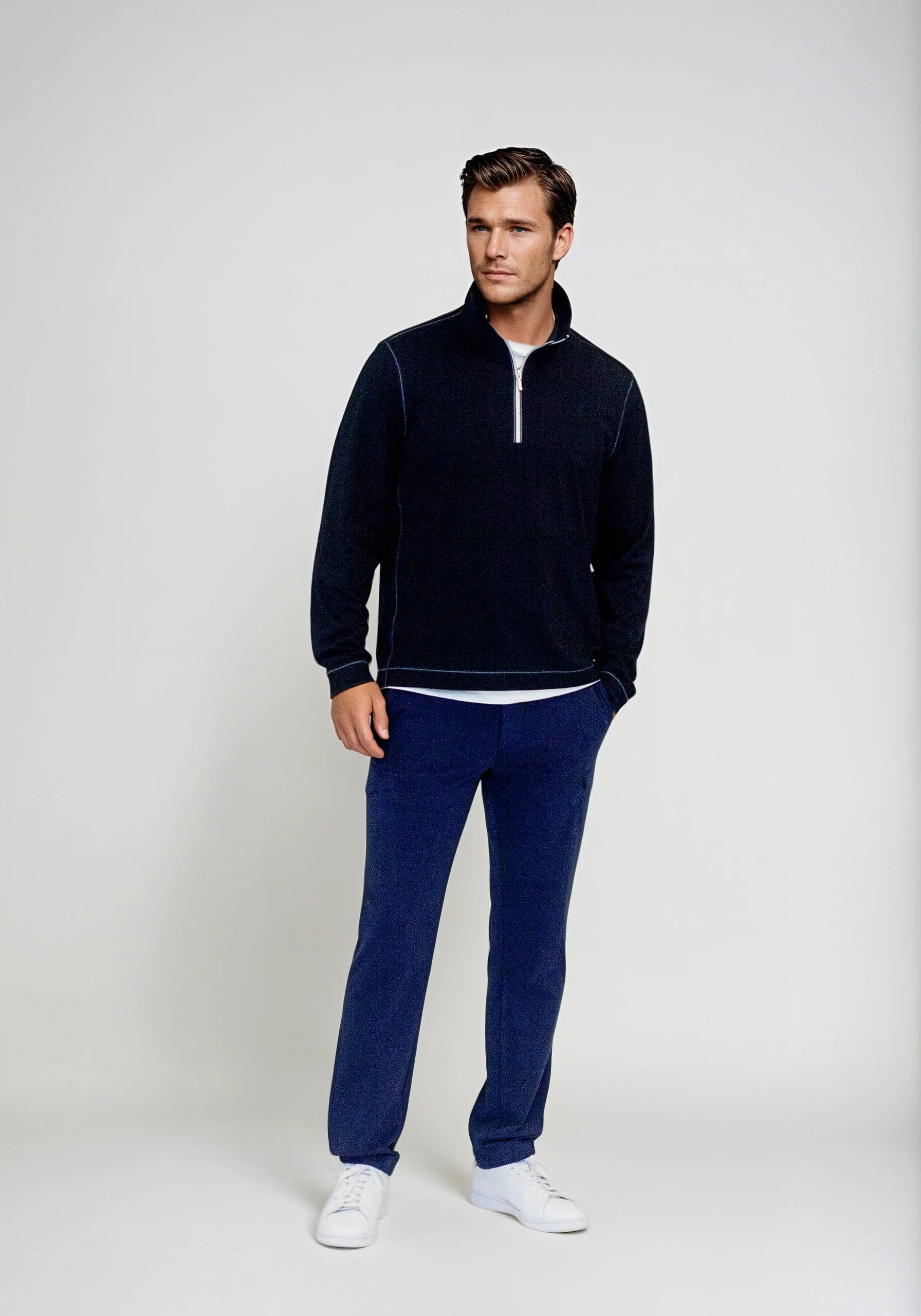 Buki Cinqo Travel Half Zip 2-Pack | Black/White
