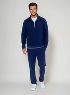 Buki Cinqo Travel Half Zip Navy/White | 2-Pack