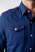 Buki’s Cinqo Western Tech Shirt | Navy