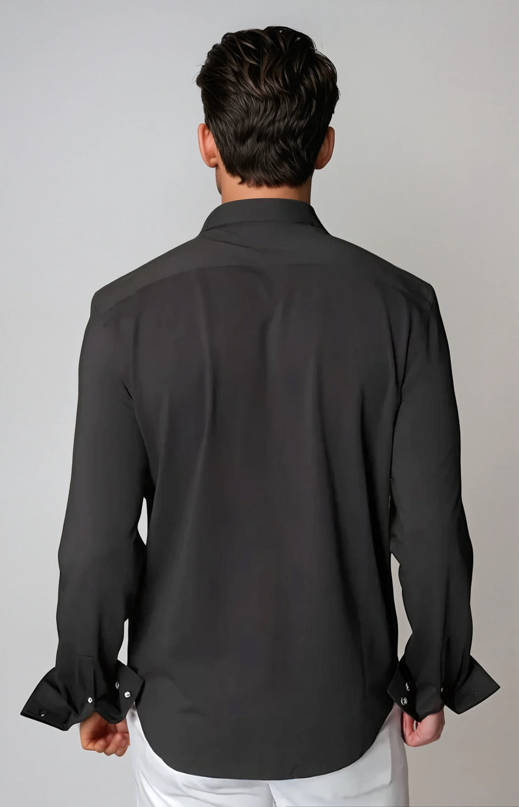 Cinqo 'Single Shot' Long Sleeve Shirt | Black