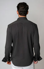 Cinqo 'Single Shot' Long Sleeve Shirt | Black