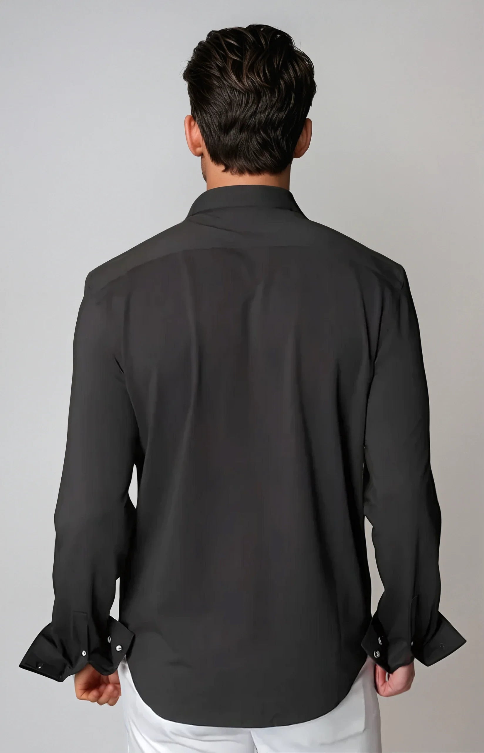 Cinqo 'Single Shot' Long Sleeve Shirt | Black