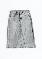 Claire A-Line Denim Midi Skirt
