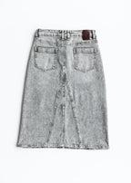 Claire A-Line Denim Midi Skirt