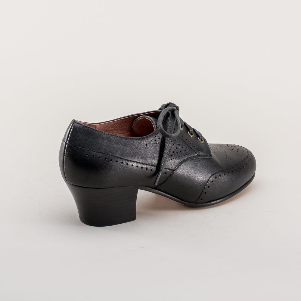 Claire 1940s Oxfords | Black