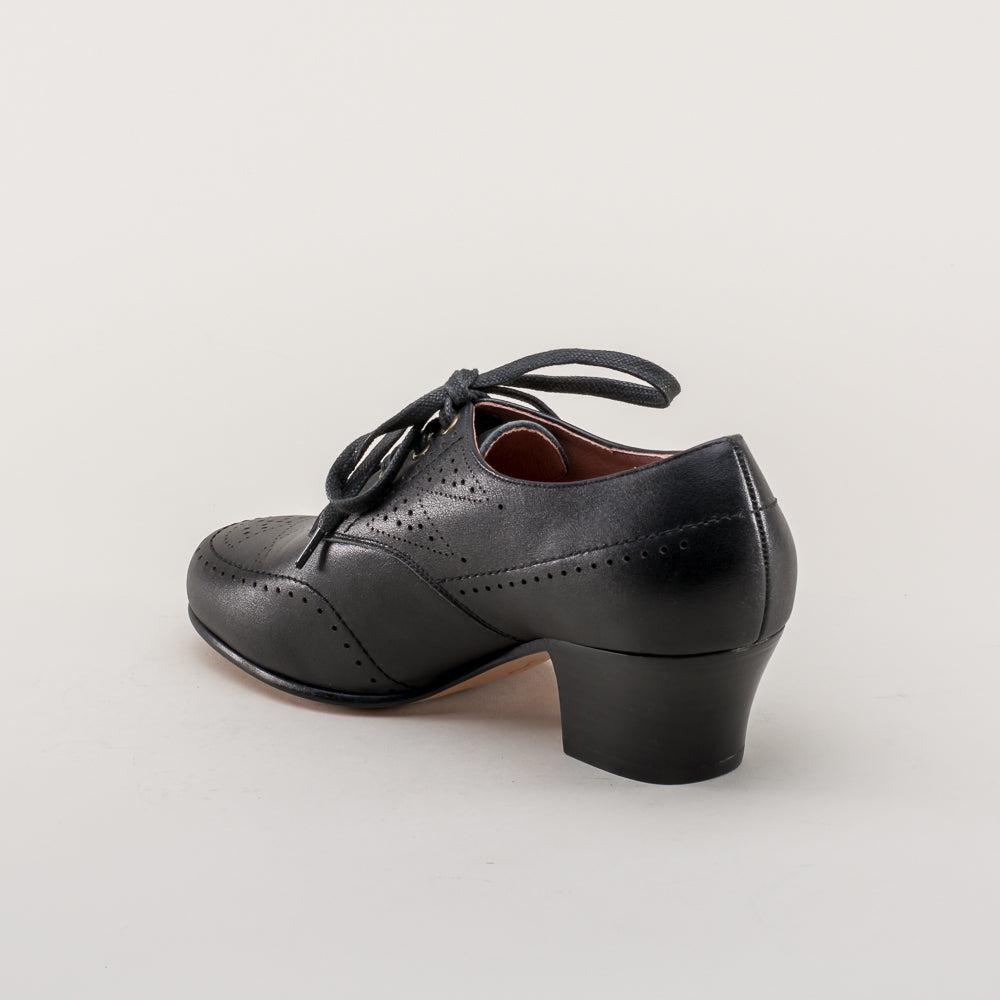 Claire 1940s Oxfords | Black