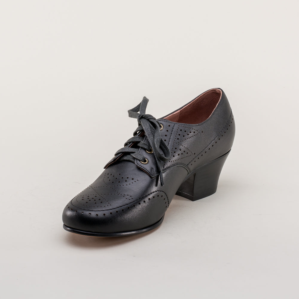 Claire 1940s Oxfords | Black
