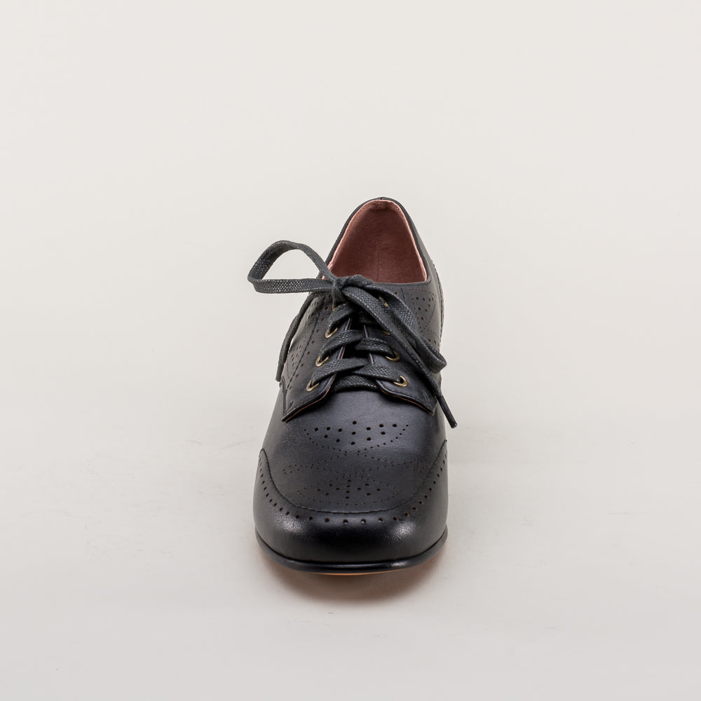 Claire 1940s Oxfords | Black