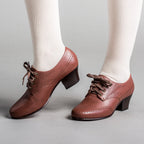Claire 1940s Oxfords | Brown
