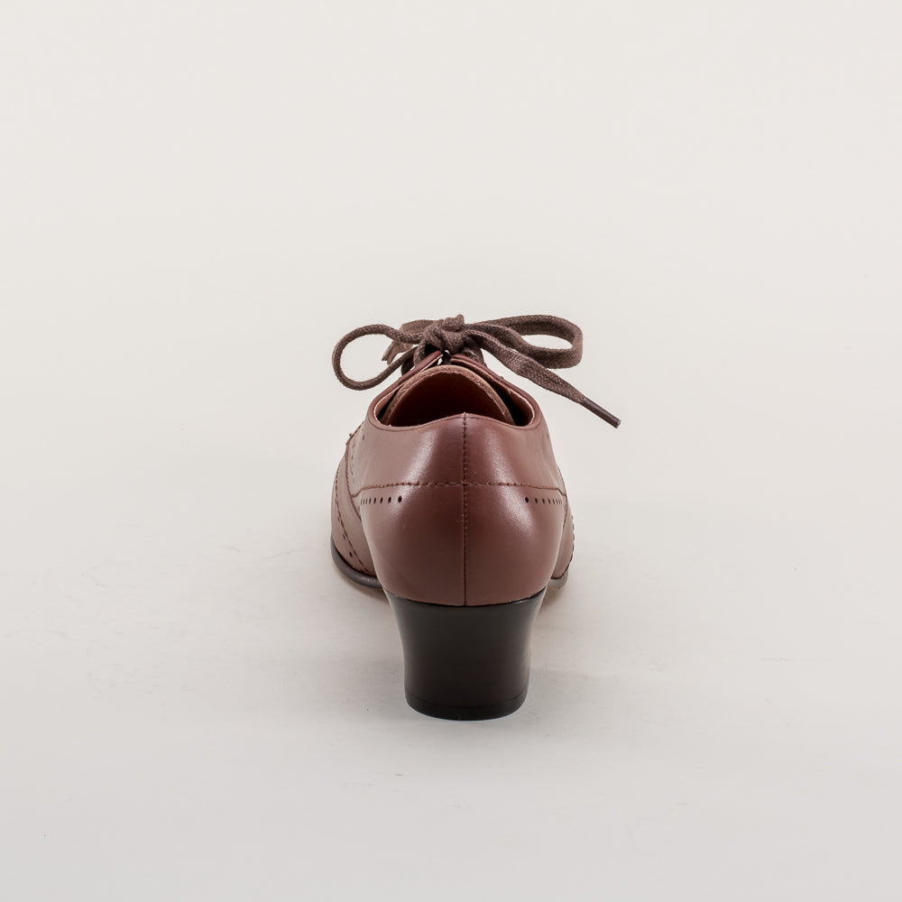 Claire 1940s Oxfords | Brown