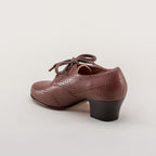 Claire 1940s Oxfords | Brown