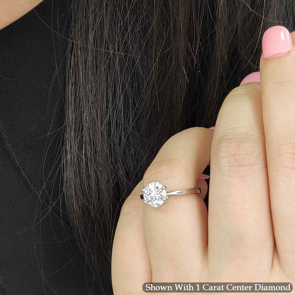 Classic Six Prong Solitaire Ring