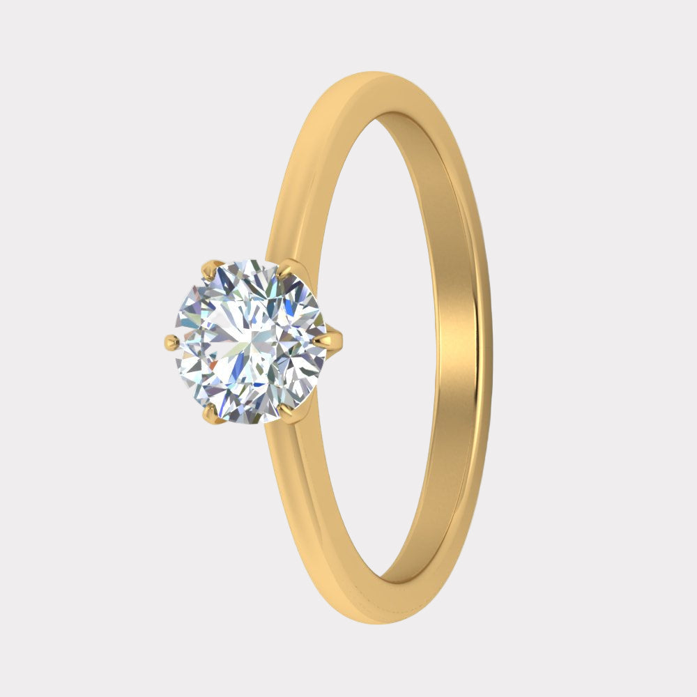 Classic Six Prong Solitaire Ring