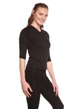 Women's Bamboo Viscose/Cotton V-Necks 3/4 Sleeve T-Shirt
