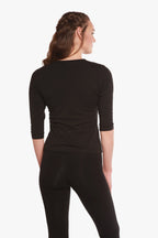 Women's Bamboo Viscose/Cotton V-Necks 3/4 Sleeve T-Shirt