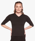 Women's Bamboo Viscose/Cotton V-Necks 3/4 Sleeve T-Shirt