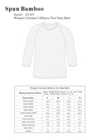 Women's Bamboo Viscose/Sorona 3/4 Sleeve T-Shirt