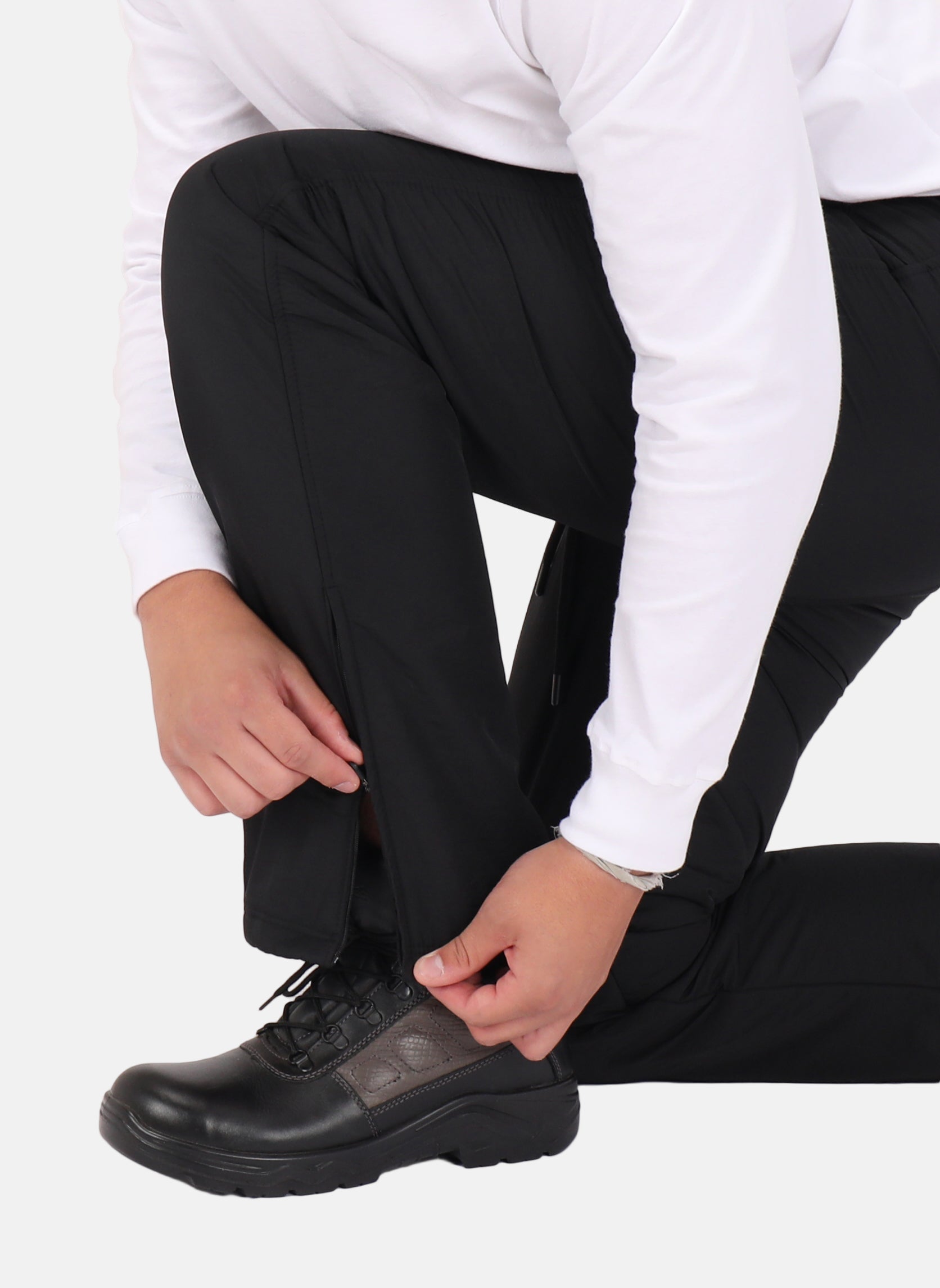 Insulated Fleece Lined Water Resistant Snow Pants Black | Tall