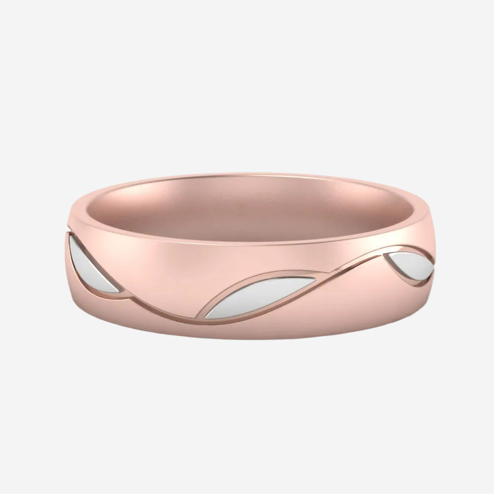 Comfort Fit Two Tone Mens Band