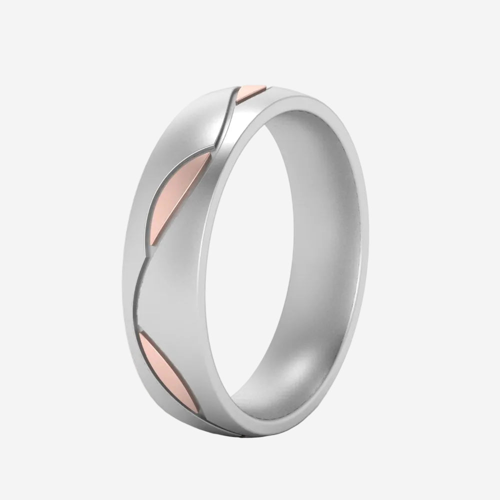 Comfort Fit Two Tone Mens Band