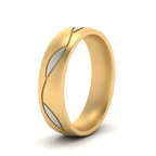 Comfort Fit Two Tone Mens Band