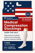 Men's Over The Calf Compression Stocking Socks