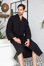Waffle Spa Men’s Bathrobe